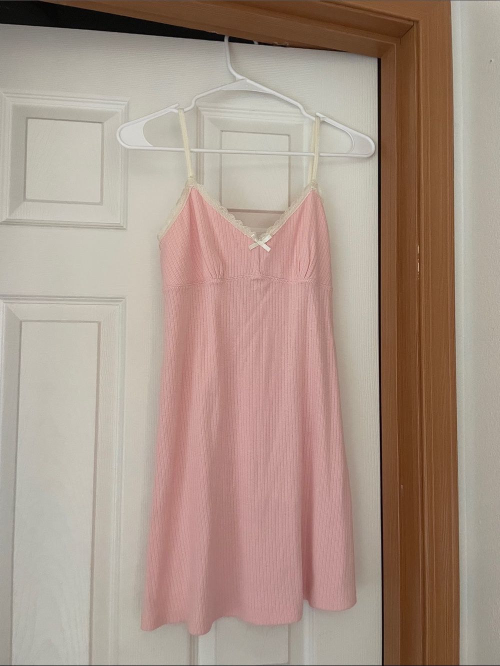 pink slip dress size M